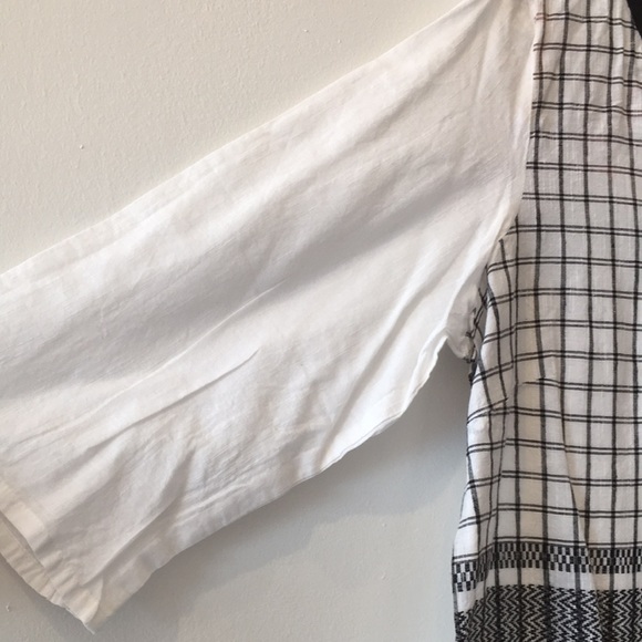 Aurelia Kurta XXL  Black White Pattern Indian Attire 100% Cotton - Picture 4 of 10